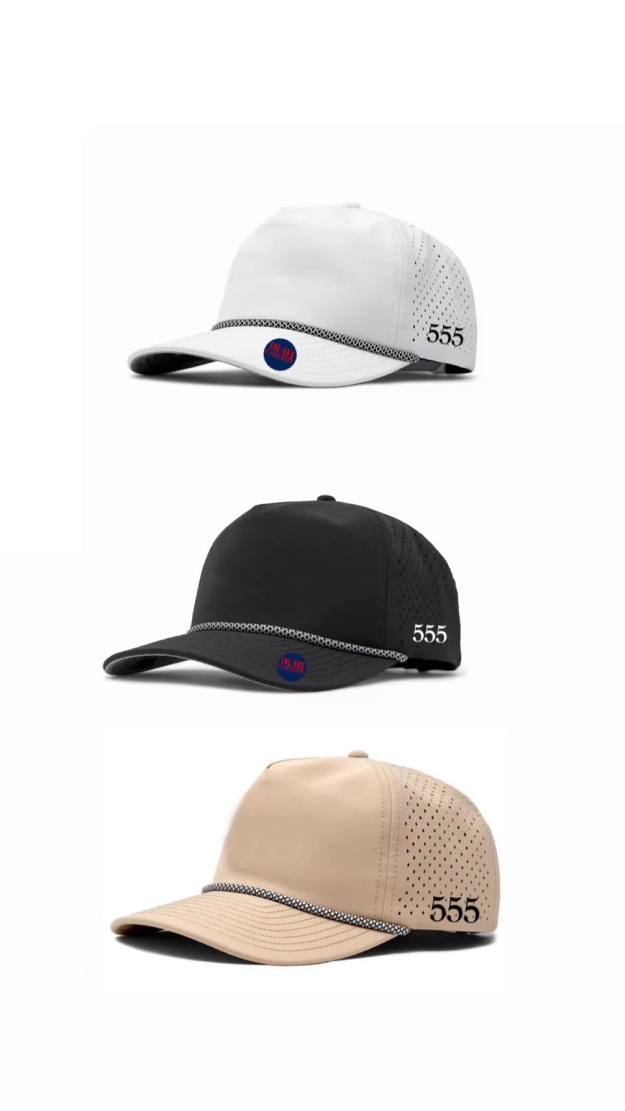 Custom 555 golf hat
