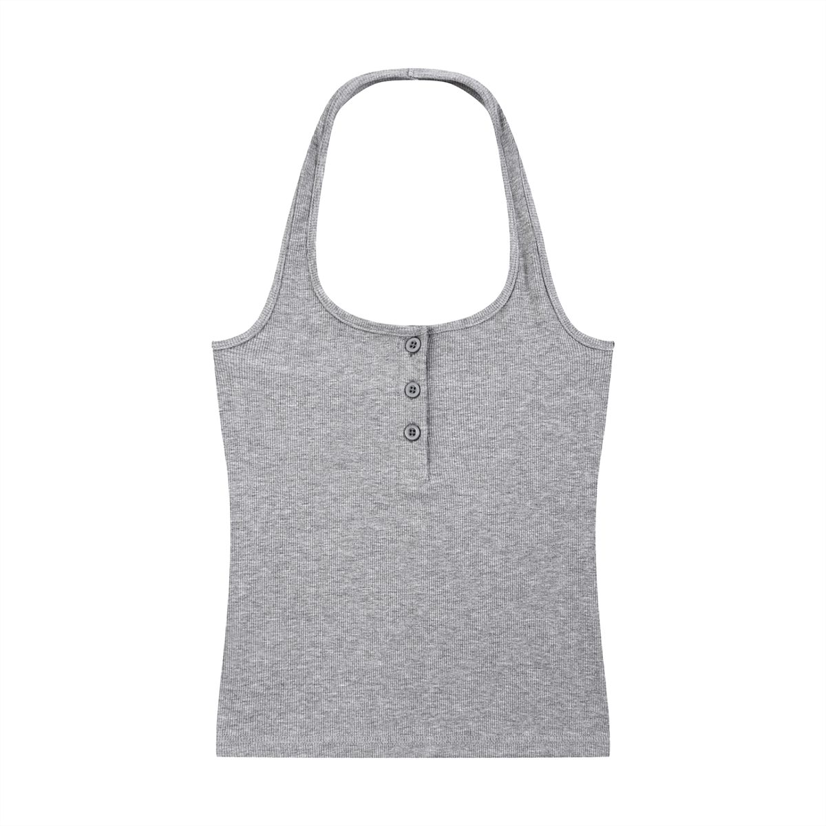 Ribbed halter Tank Top