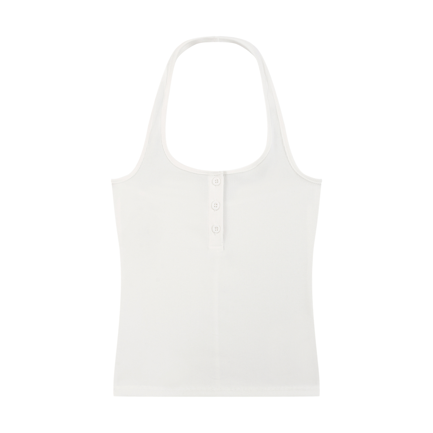 Ribbed halter Tank Top