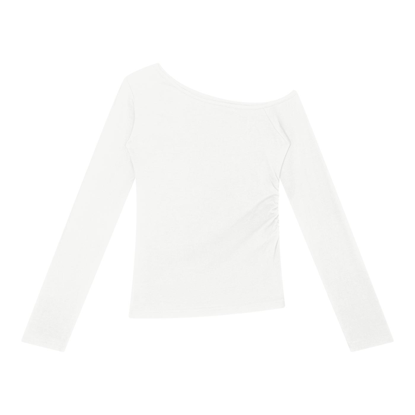 Off shoulder long sleeve tee