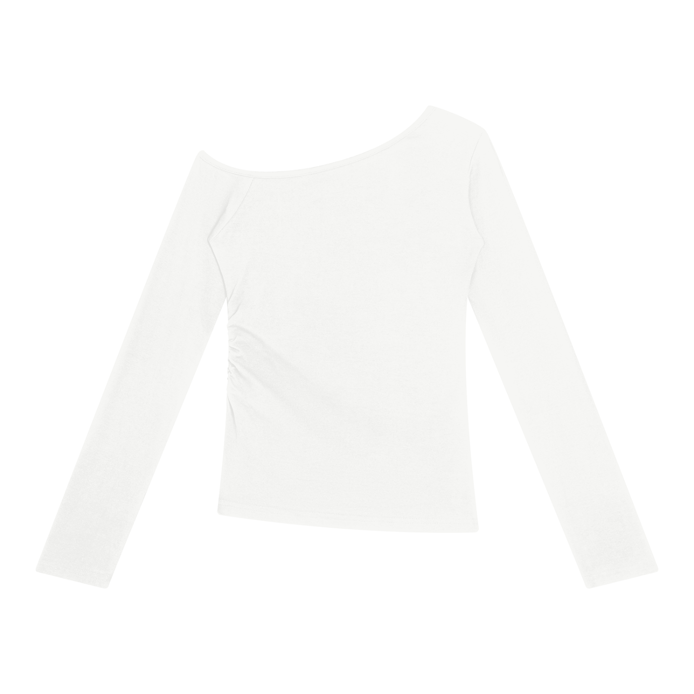 Off shoulder long sleeve tee