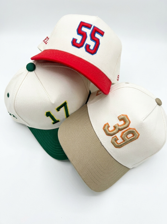 Custom team number hat